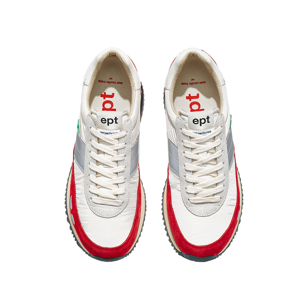 Boston (Off White/Red)